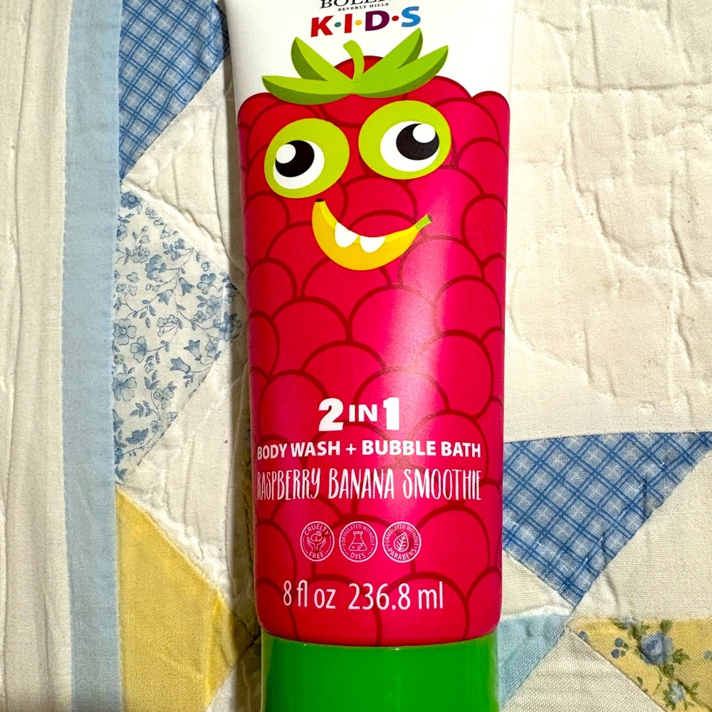 Kids Raspberry Banana Smoothie Bath Set - Pink - Picture 2 of 4